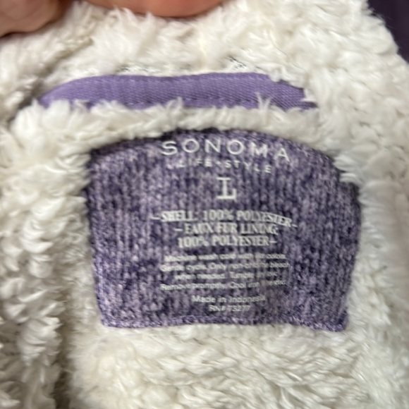 Fleece lined sweater jacket. Worn twice. Excellent condition. - Picture 4 of 4